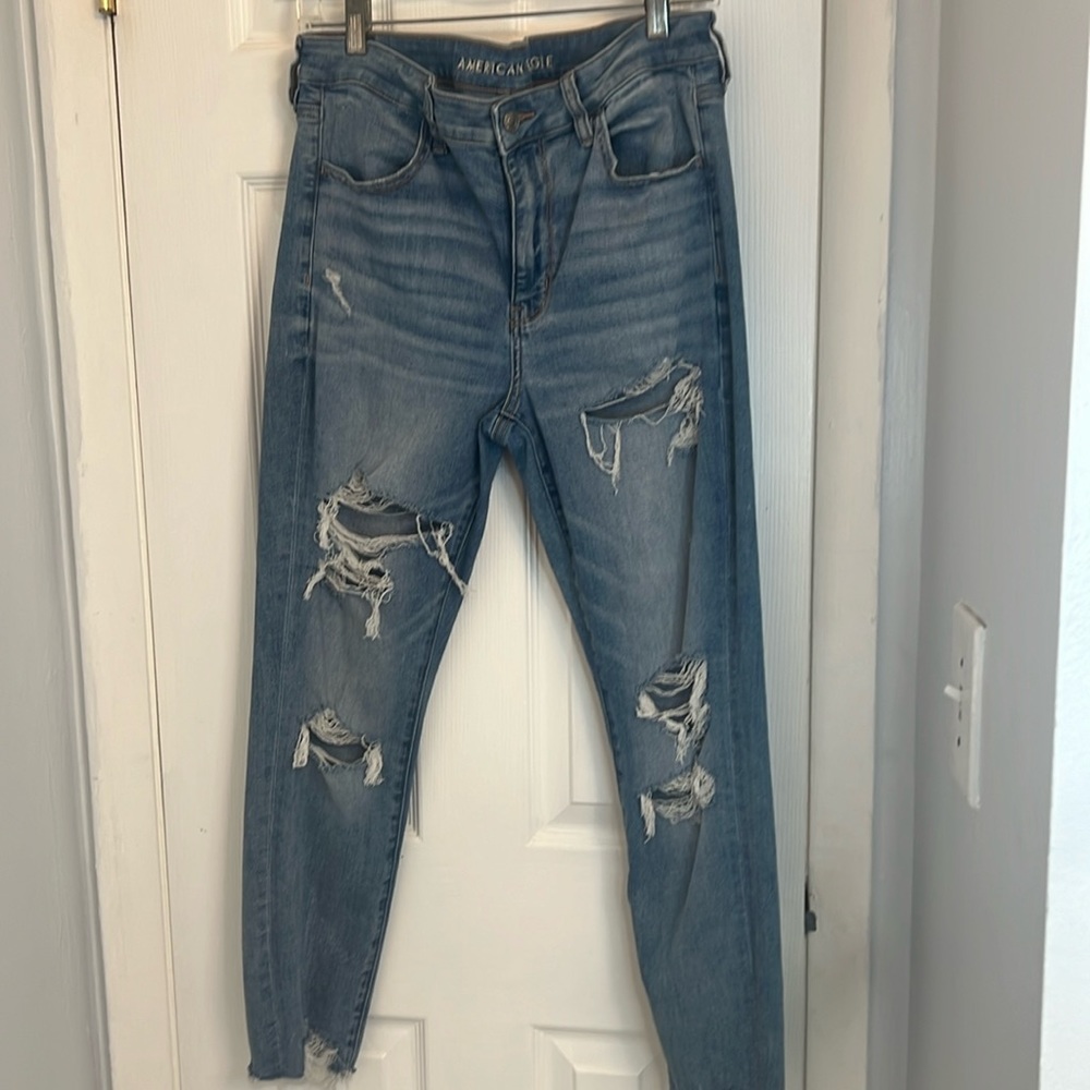 American Eagle Distressed Hi-Rise Jegging 12